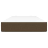 sötétbarna szövet zsebrugós ágymatrac közepes keménységű 90 x 200 x 20 cm