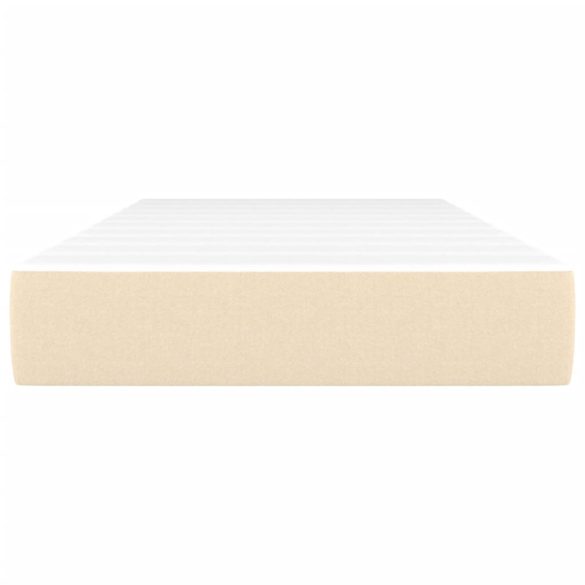 krémszínű szövet zsebrugós ágymatrac közepes keménységű 90x200x20 cm