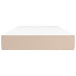 cappuccino színű műbőr zsebrugós ágymatrac közepes keménységű 90x200x20 cm