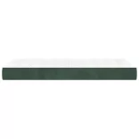 sötétzöld bársony zsebrugós ágymatrac közepes keménységű 90x200x20 cm