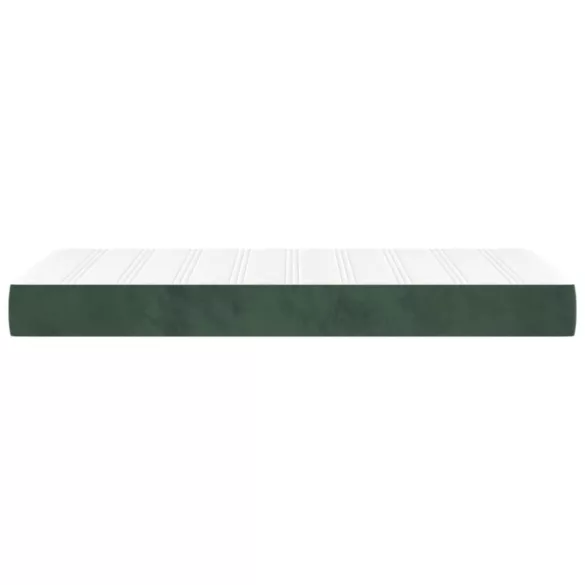 sötétzöld bársony zsebrugós ágymatrac közepes keménységű 90x200x20 cm