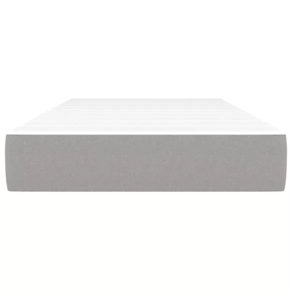 világosszürke szövet zsebrugós ágymatrac közepes keménységű 100x200x20 cm