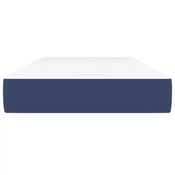 kék szövet zsebrugós ágymatrac közepes keménységű 100x200x20 cm