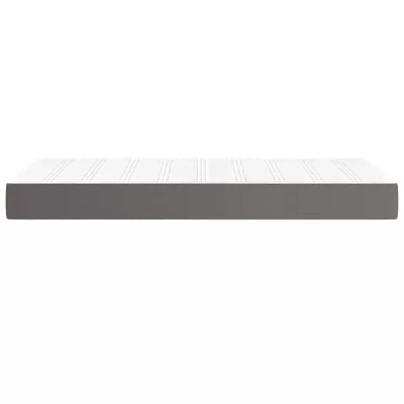 szürke műbőr zsebrugós ágymatrac közepes keménységű 100x200x20 cm