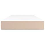 cappuccino színű műbőr zsebrugós ágymatrac közepes keménységű 100x200x20 cm