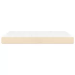 krémszínű szövet zsebrugós ágymatrac közepes keménységű 120x200x20 cm