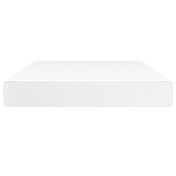 fehér műbőr zsebrugós ágymatrac közepes keménységű 120x200x20 cm