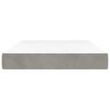 világosszürke bársony zsebrugós ágymatrac közepes keménységű 120x200x20 cm