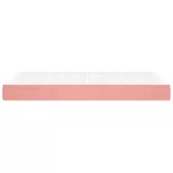 rózsaszín bársony zsebrugós ágymatrac közepes keménységű 120x200x20 cm