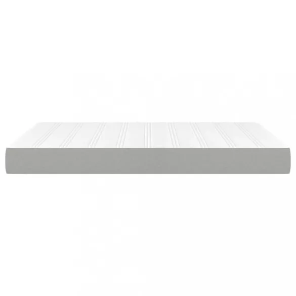 világosszürke szövet zsebrugós ágymatrac közepes keménységű 140 x 190 x 20 cm
