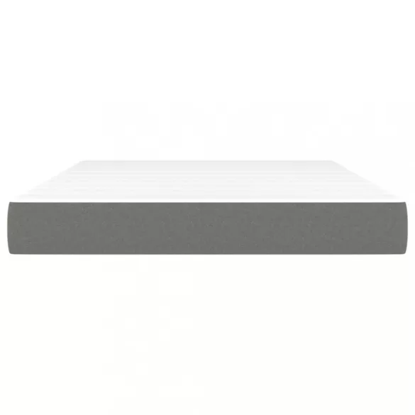 sötétszürke szövet zsebrugós ágymatrac közepes keménységű 140 x 190 x 20 cm