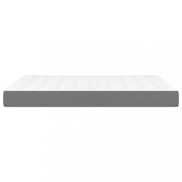 sötétszürke szövet zsebrugós ágymatrac közepes keménységű 140 x 190 x 20 cm