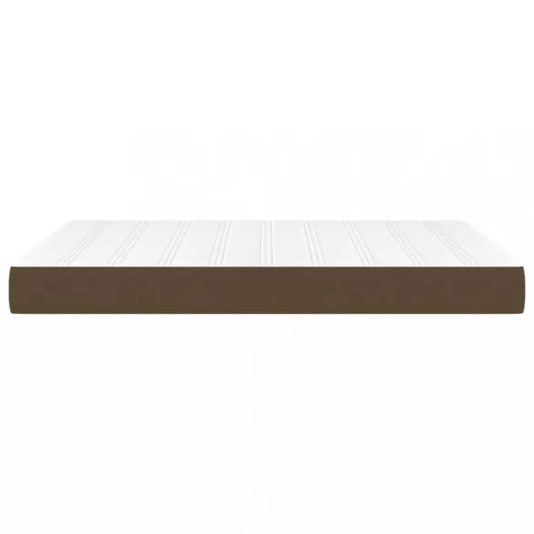 sötétbarna szövet zsebrugós ágymatrac közepes keménységű 140 x 190 x 20 cm