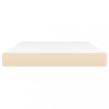 krémszínű szövet zsebrugós ágymatrac közepes keménységű 140 x 190 x 20 cm