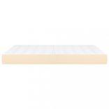 krémszínű szövet zsebrugós ágymatrac közepes keménységű 140 x 190 x 20 cm
