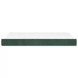 sötétzöld bársony zsebrugós ágymatrac közepes keménységű 140 x 190 x 20 cm