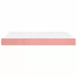 rózsaszín bársony zsebrugós ágymatrac közepes keménységű 140x190x20 cm