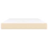 krémszínű szövet zsebrugós ágymatrac közepes keménységű 140x200x20 cm