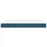 sötétkék bársony zsebrugós ágymatrac közepes keménységű 140x200x20 cm