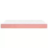 rózsaszín bársony zsebrugós ágymatrac közepes keménységű 140x200x20 cm