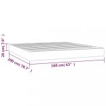 fekete szövet zsebrugós ágymatrac közepes keménységű 160x200x20 cm