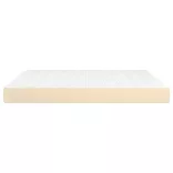 krémszínű szövet zsebrugós ágymatrac közepes keménységű 160x200x20 cm