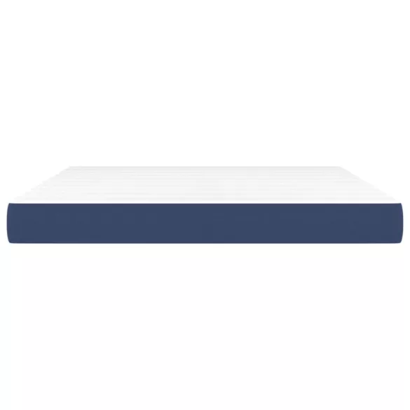 kék szövet zsebrugós ágymatrac közepes keménységű 160x200x20 cm