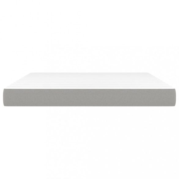 világosszürke szövet zsebrugós ágymatrac közepes keménységű 180x200x20 cm