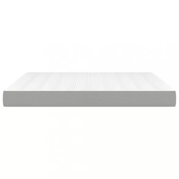 világosszürke szövet zsebrugós ágymatrac közepes keménységű 180x200x20 cm