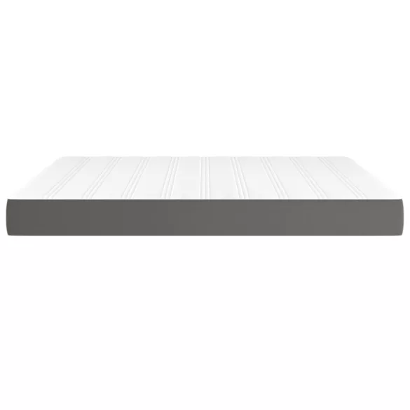 szürke műbőr zsebrugós ágymatrac közepes keménységű 180x200x20 cm