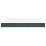 sötétzöld bársony zsebrugós ágymatrac közepes keménységű 180x200x20 cm