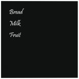 fekete falra szerelhető edzett üveg mágnestábla 40 x 40 cm 