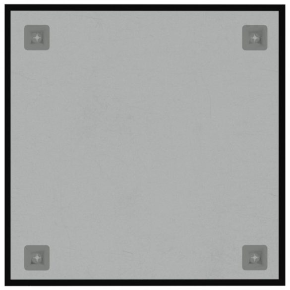 fekete falra szerelhető edzett üveg mágnestábla 40 x 40 cm 