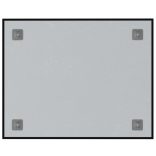 fekete falra szerelhető edzett üveg mágnestábla 50 x 40 cm