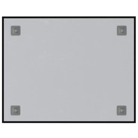 fekete falra szerelhető edzett üveg mágnestábla 50 x 40 cm