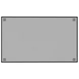 fekete falra szerelhető edzett üveg mágnestábla 100 x 60 cm 