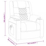 fekete műbőr masszázsfotel