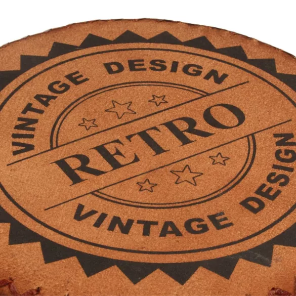 2 db valódi bőr és tömör akácfa bárszék