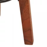 2 db valódi bőr és tömör akácfa bárszék