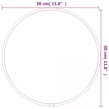 ezüstszínű falitükör Ø 30 cm Kerek