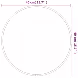 ezüstszínű falitükör Ø 40 cm Kerek