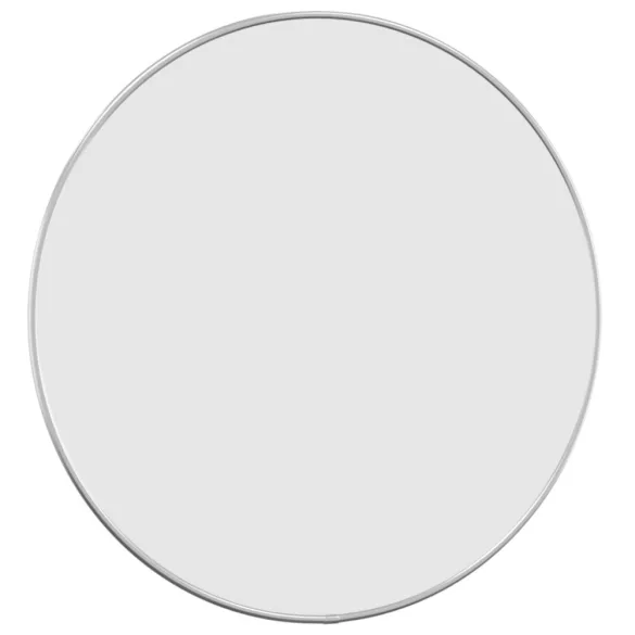 ezüstszínű falitükör Ø 50 cm Kerek
