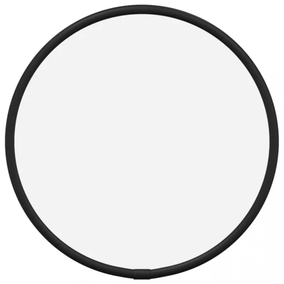 fekete falitükör Ø 20 cm Kerek