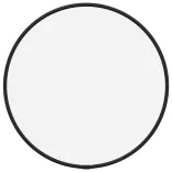 fekete falitükör Ø 30 cm Kerek