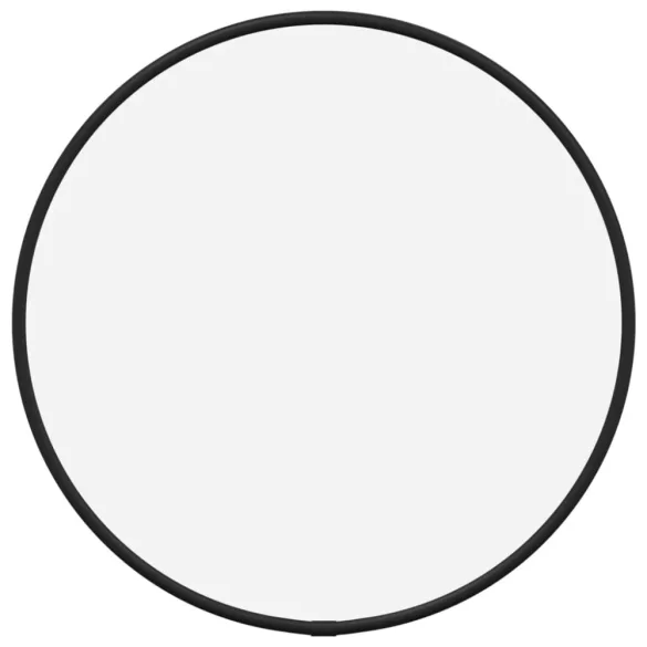 fekete falitükör Ø 30 cm Kerek