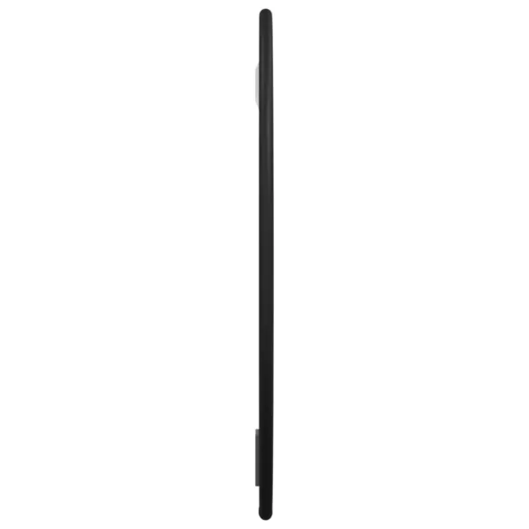 fekete falitükör Ø 30 cm Kerek