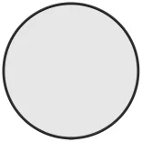 fekete falitükör Ø 40 cm Kerek
