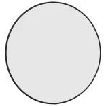 fekete falitükör Ø 50 cm Kerek