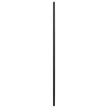 fekete falitükör Ø 50 cm Kerek