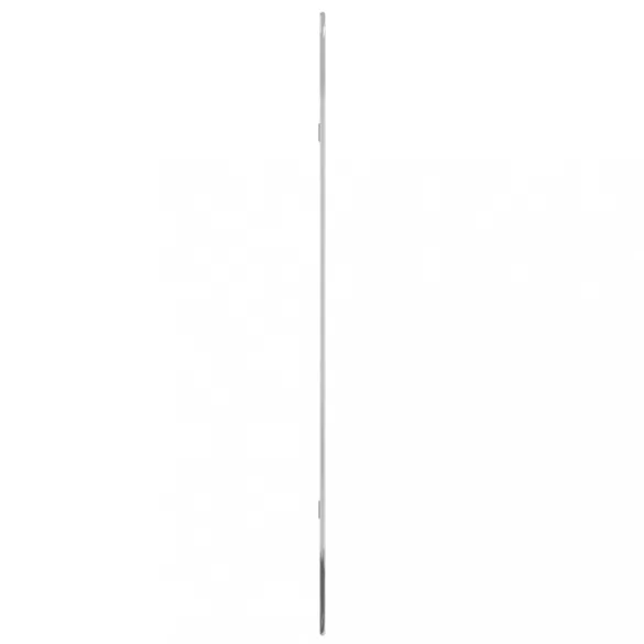 ezüstszínű ovális falitükör 100x45 cm